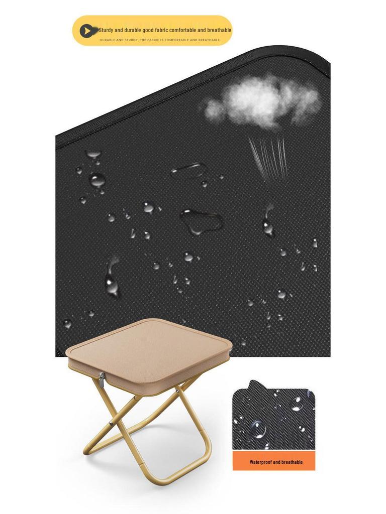 Portable Folding Stool - Compact, Thickened Chair for Outdoor Use, Travel, and Fishing