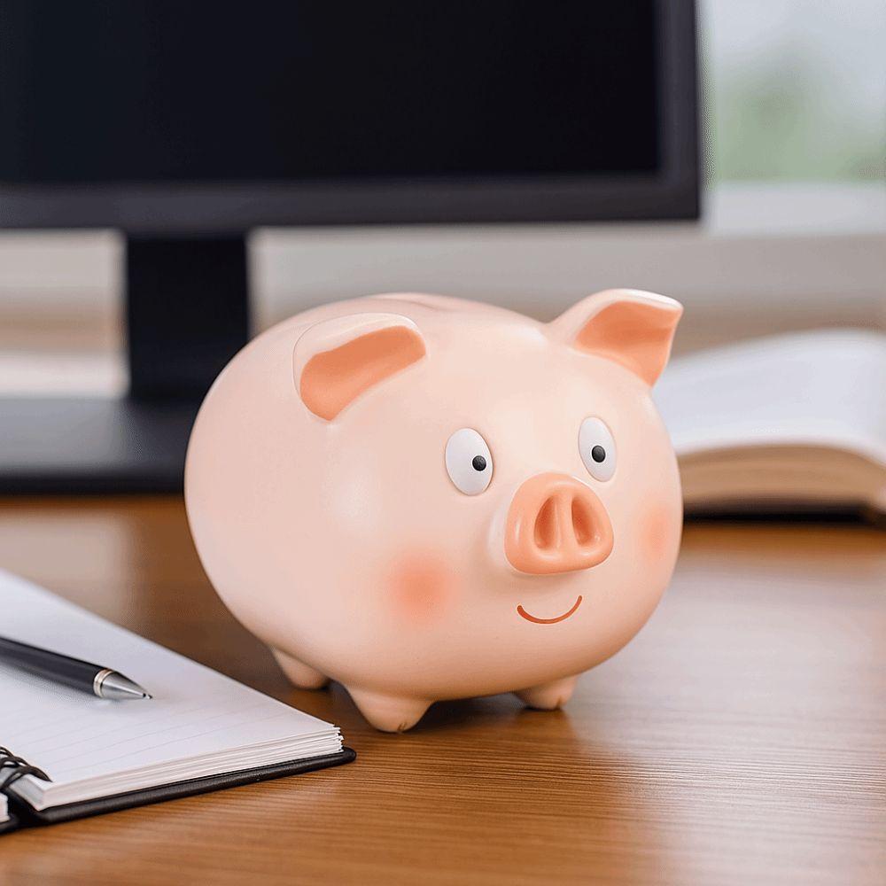 Decorative Cartoon Piggy Money Boxes Anti Drop Piggy Model Piggy Bank Piggy Piggy Bank  Coins Cash