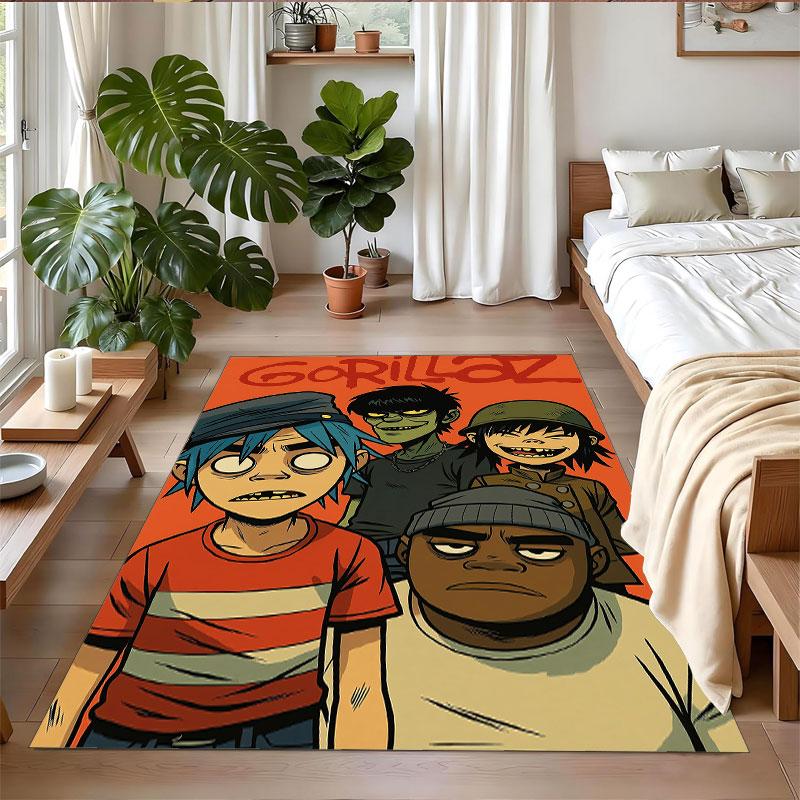 Crystal Velvet Rug Soft Non Slip Indoor Floor Mat Home DecorGorillaz