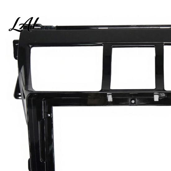 UV Resistant ABS Trim 9 Inch Car Radio Fascia Frame for Toyota Vios 2008 Navigation Center Console Cover Panel Frame Stereo Install Bezel