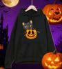 Halloween Cute Cat And Pumpkin Printing Hoodies Male Loose Pocket Pullovers Fleece Fashion Hoody Autumn Comfortable Sportswear