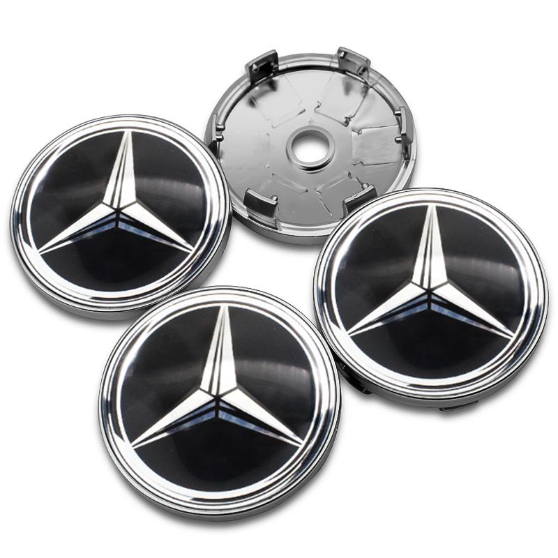 OLV5 4 шт. 60 мм 75 мм Центральные колпачки ступицы колеса автомобиля для Mercedes Benz класса AMG W205 W203 GLC GLK W206 W220 A180 W211 Заглушка Накладка на диск Аксессуары