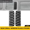 2x Rear Side Window Triangle Glass Accessories Cover for Jeep Wrangler JL JT 18+
