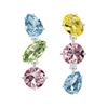 Серьги-капли Асимметричный дизайн Покрытие родием Имитация хрусталя Женские серьги Разноцветные 5692406