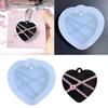Форма из силиконовой смолы в форме сердца, форма для литья из эпоксидной смолы в форме сердца для изготовления поделок, автомобильных подвесок, ювелирных изделий, брелоков, силиконовая форма