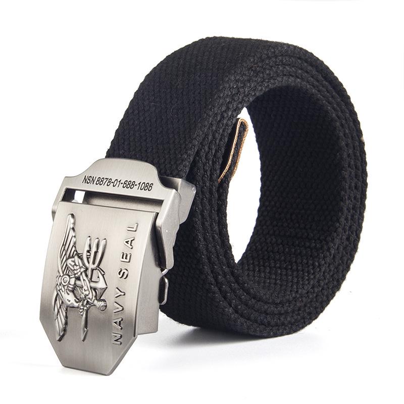 Поясной ремень из американской парусины «Морские котики» Мужской кожаный ремень