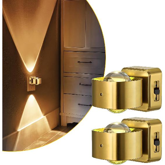 L LOHAS LED Night Light Projector, Night Lights Plug into Wall 3CCT 2 Pack