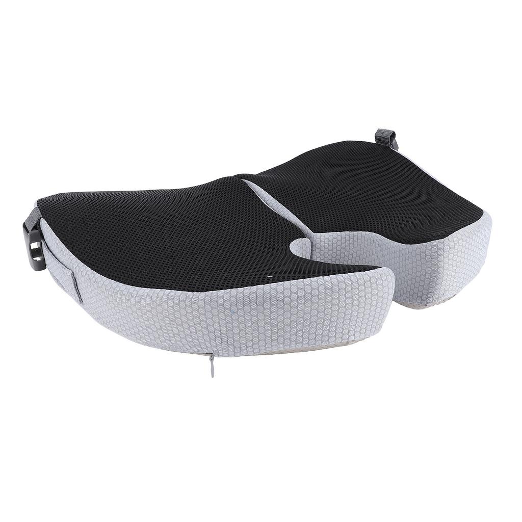 Подушка для сиденья офисного кресла 45x39x8 см, складная, с эффектом памяти, дышащая, с пряжкой-фиксатором