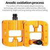 Slide Solid Bike Pedals Anti-slip Bike Folding Pedals Durable Foldable Bicycle Pedals