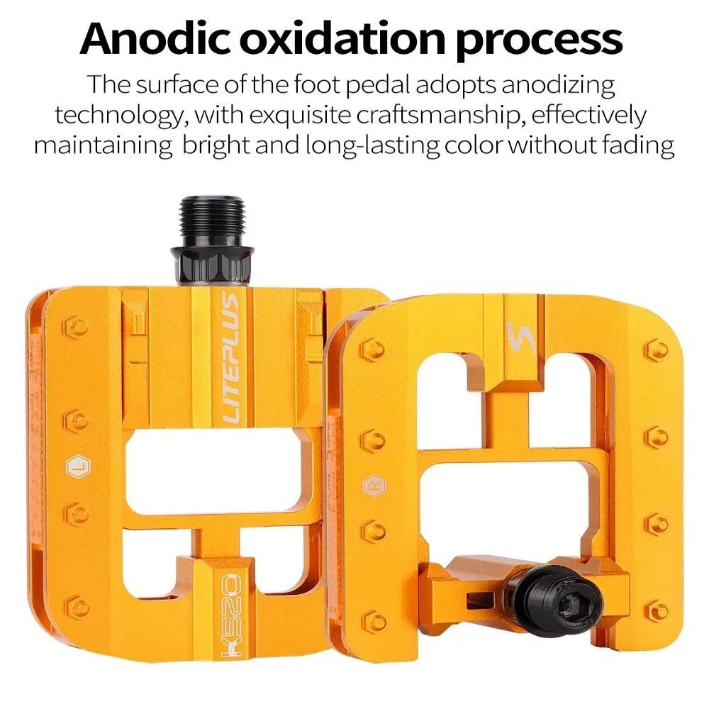 Slide Solid Bike Pedals Anti-slip Bike Folding Pedals Durable Foldable Bicycle Pedals