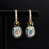 Unique Gorgeous Design Natural Opal Gemstone Earrings Can Be Split To Wear Stylish Women's Fine Jewelry 925 Sterling Silver