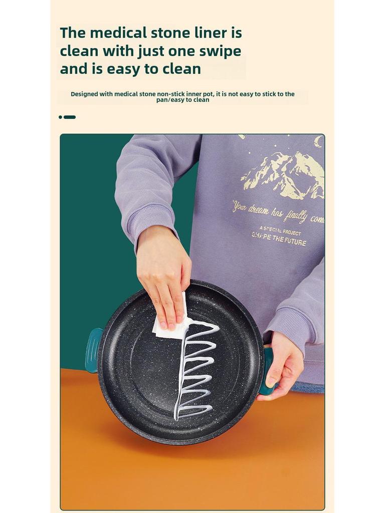 110V Multifunctional Electric Baking Pan: Non-Stick Mini Oven & Frying Pan for Convenient Home Cooking