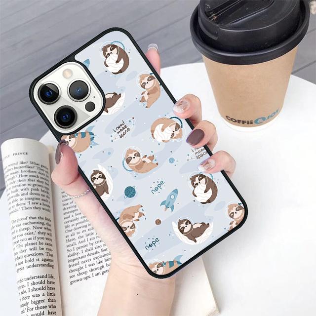 Cute Lovely Cozy Sloth Animal phone Case Cover For iPhone 17 Air 16 15 14 Plus For apple 16 11 12 13 Pro Max coque