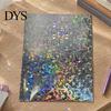 Rainbow Shimmer Laminating Roll 2PCS Holographic Film, with Shimmering Effect, Waterproof Sheets Scratch-Proof Precoated for Cards And DIY Projects