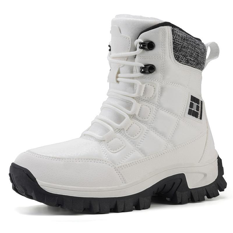 Winter snow boots outdoor walking velvet thickened warm couple ski shoes Northeast minus 40 degrees extreme cold cotton shoes