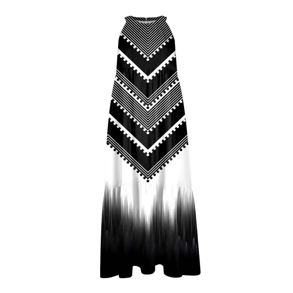 Женские летние свободные повседневные пляжные платья без рукавов с однотонным принтом и висячим вырезом