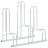 Freestanding Floor Bike Rack for 3 Bikes Galvanized Steel