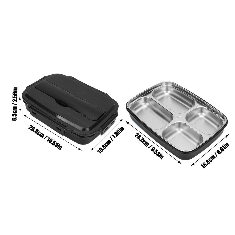 1.2L Leakproof Lunch Box 4 Compartment Bento Lunch Box Cute Insulated Lunch Box For Office