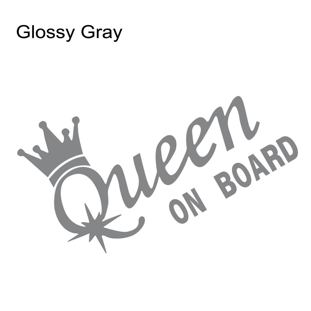 Креативная наклейка на машину Дизайн Короны QUEEN ON BOARD Виниловая наклейка Водонепроницаемая Персонализированный Авто Стайлинг Декоративная наклейка Аксессуары