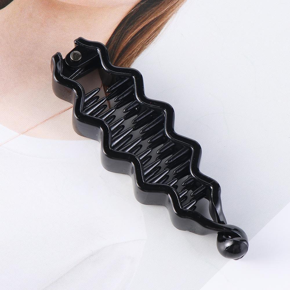 Женские модные инструменты для укладки волос, черная заколка-банан, держатель для хвоста, заколка-зажим для волос из АБС-пластика