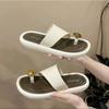 Set of Toe Sandals Flip-flops Women's Summer Wear Fashion Versatile Seaside Travel Holiday Slippers Beach Sandals