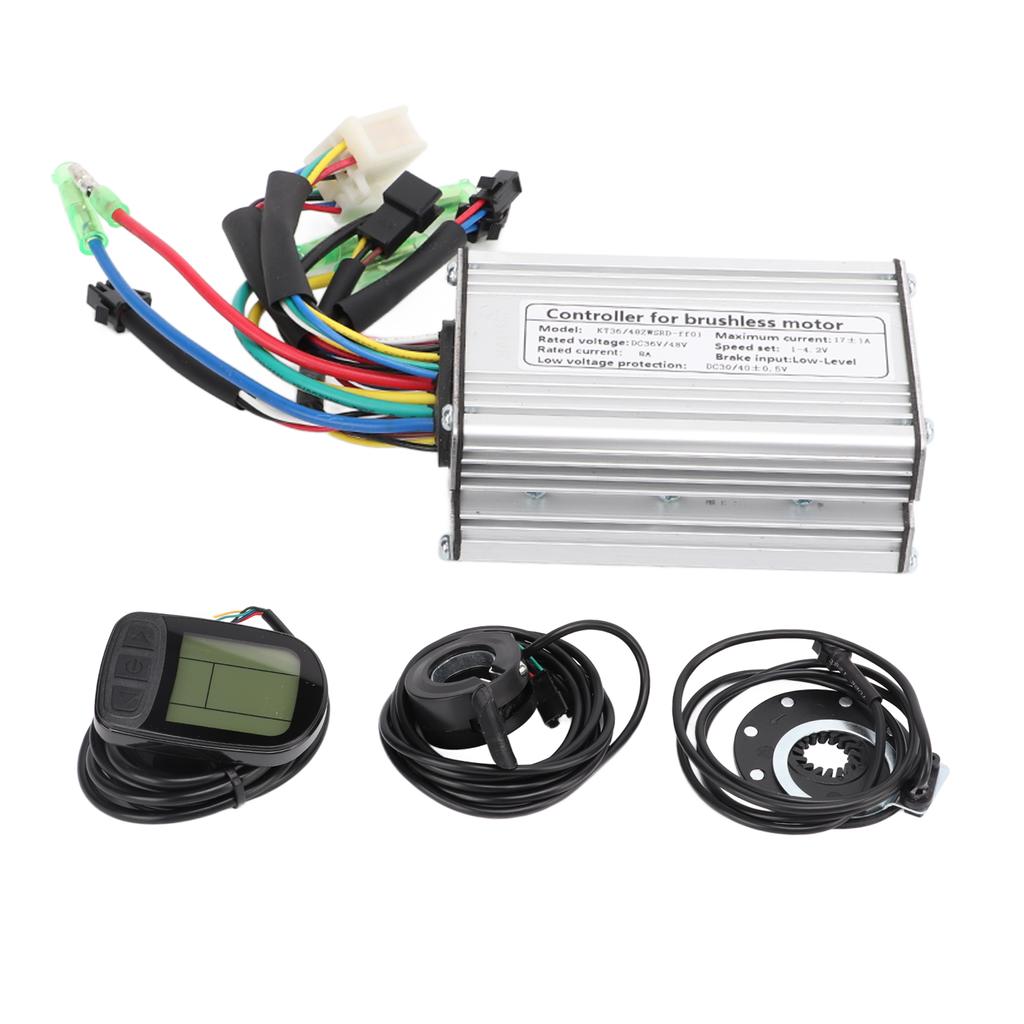 36V48V 350W комплект контроллера электродвигателя 17A бесщеточный контроллер двигателя с дисплеем KT LCD5