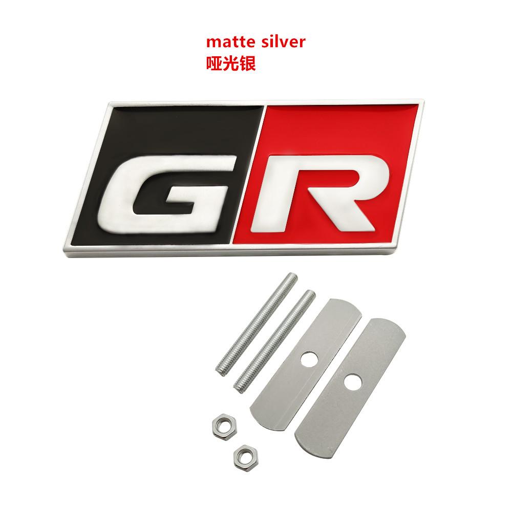 HAX1 Car Styling GR SPORT Emblem Sticker Badge 3D Metal Decal For Toyotas supra GR YARiS RS REIZ COROLLA Camry VIOS car styling