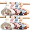 4/10PCS Children Clothes Hanger Baby Clothing Organizer Display Hangers Plastic Kids Coats Windproof Holder Rack Closet Storage