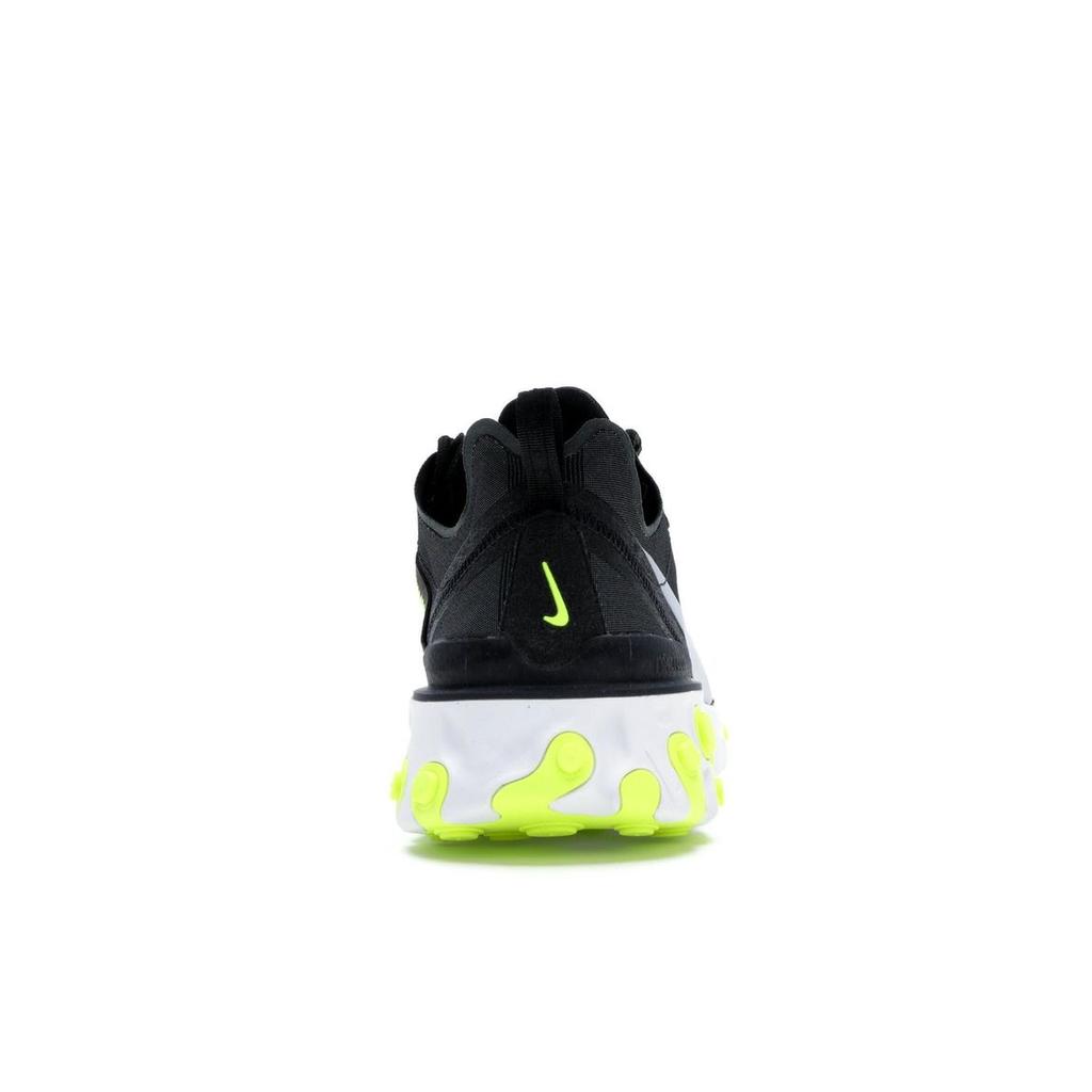 Nike React Element 55 Black Volt Мужские кроссовки Wolf-Grey-Volt-White BQ6166-001