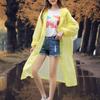 Long Raincoat Single-breasted Hooded Reusable Men Women Rainy Day Outdoor Hoodie Rain Coat for Garden