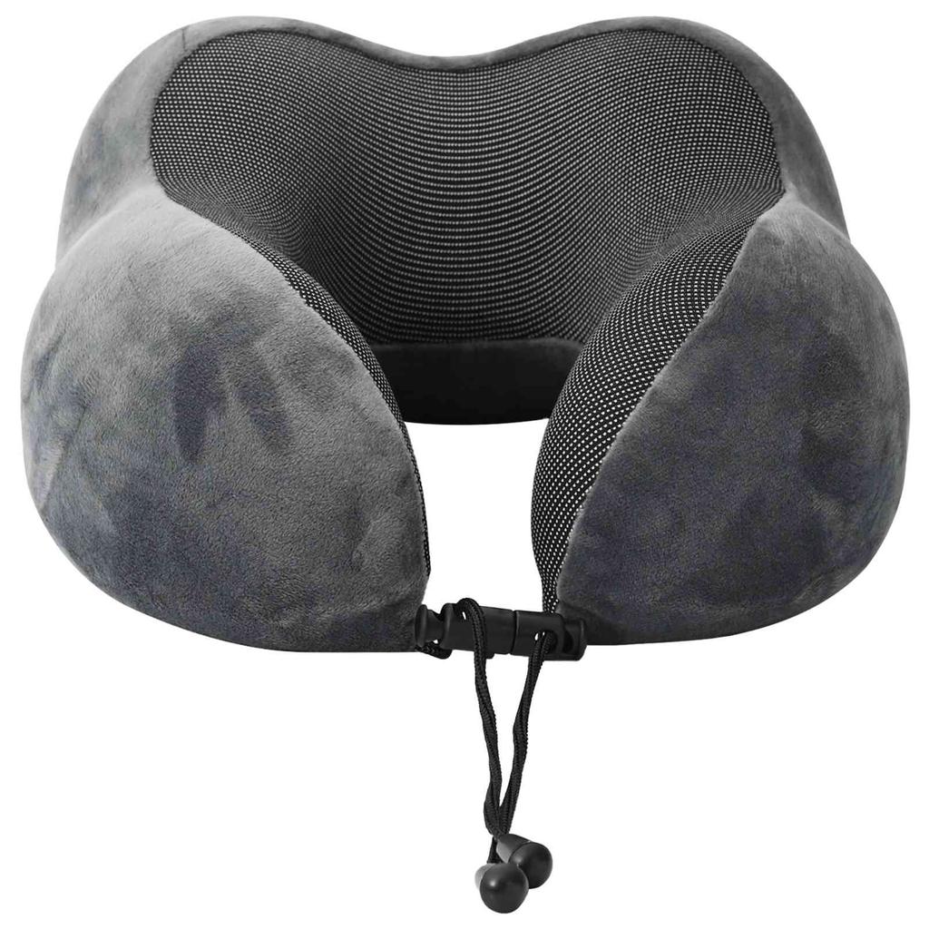 Travel Neck Pillow Gray 27 x 26 x 14 cm Viscoelastic Foam