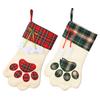 Cute Plaid Cartoon Christmas Stockings For Dogs And Cats Great Gifts And Holiday Decor