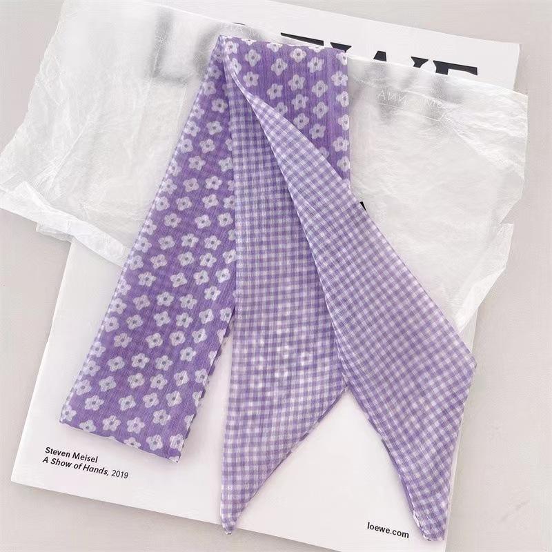 Шелковый шарф Qiandongge, повязка на голову в стиле ретро, завязанный хвост, бант, лента, повязка на голову, повязка на голову Mori Series