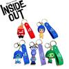 Adorable 2024 Movie Inside Out Keychain With Cute Amy Bobby Dr. Sadness Silicone Keyring For Men And Women