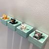 1-4 Pcs Mini Shower Cat Ornament Garden Kitten Statue Gift Kids Children Baby Room Decoration Toy Miniature Figurines Home Decor