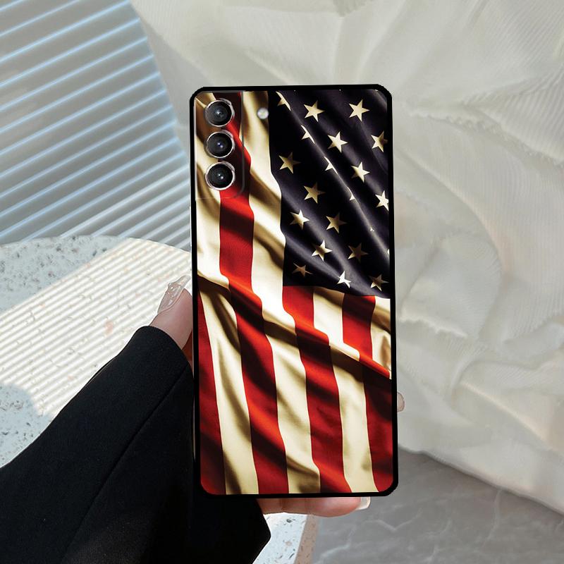 Флаг Американский Флаг США Чехол Для Samsung Galaxy S25 Ultra S21 S22 S23 S24 Ultra S9 S10 Plus S23 S25 FE Чехол Funda