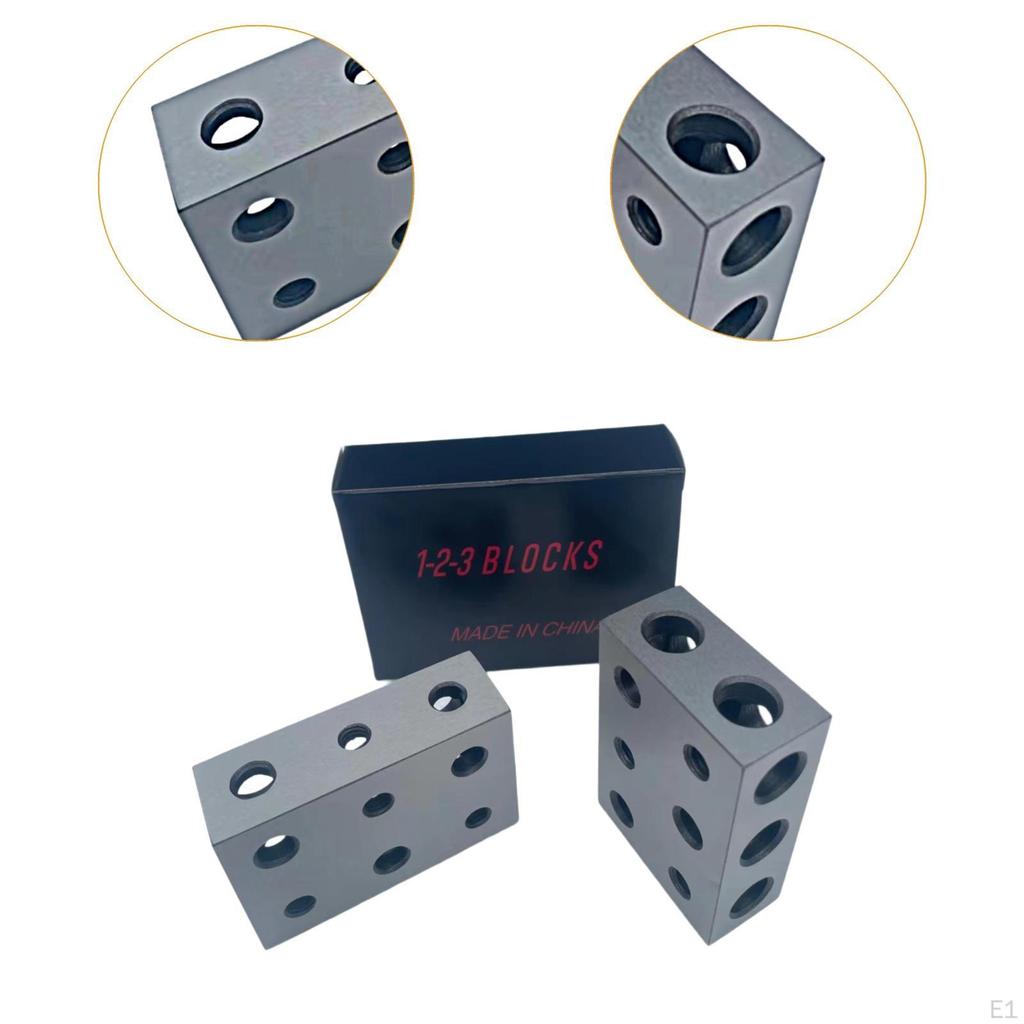 2 шт. 1x2x3 параллельных блока для калибровочного оборудования, прочный стальной набор для слесаря