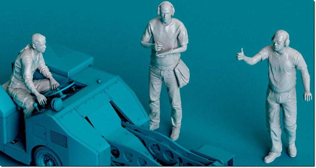 Reskit Bomb Loader Crew 2 Current Use 3D Printer Kit 1/72 MJ-1 3-piece RSKF72-0030