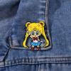 Anime Peripheral Brooch Sailor Moon Hare Cartoon Cute Girl School Bag Decoration Dripping Oil
