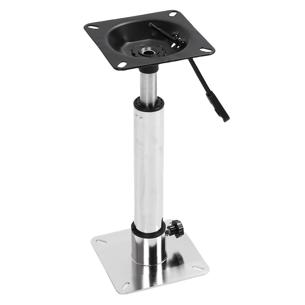 Boat Seat Pedestal Base Mount Kit Stainless Steel Adjustable 400 500mm Thread Rotatable for Yachts Ships Pontoon Bridge