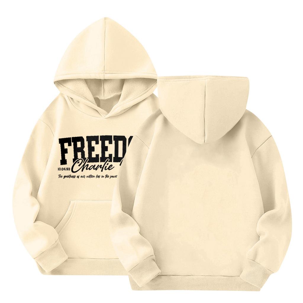 Cute Hoodies For Teen Children Trendy Preppy Hooded Sweatshirts Oversized Long Sleeve Shirts Clothes For Children