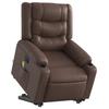 VidaXL Fauteuil Inclinable de Massage Électrique, Chaise de Relaxation avec Dossier et Repose-pied Réglables, Siège de Salon 3206565