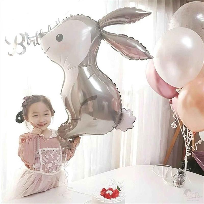Cartoon Rabbit Foil Balloons Jungle Bunny Forest Animals Helium Ballon MIT