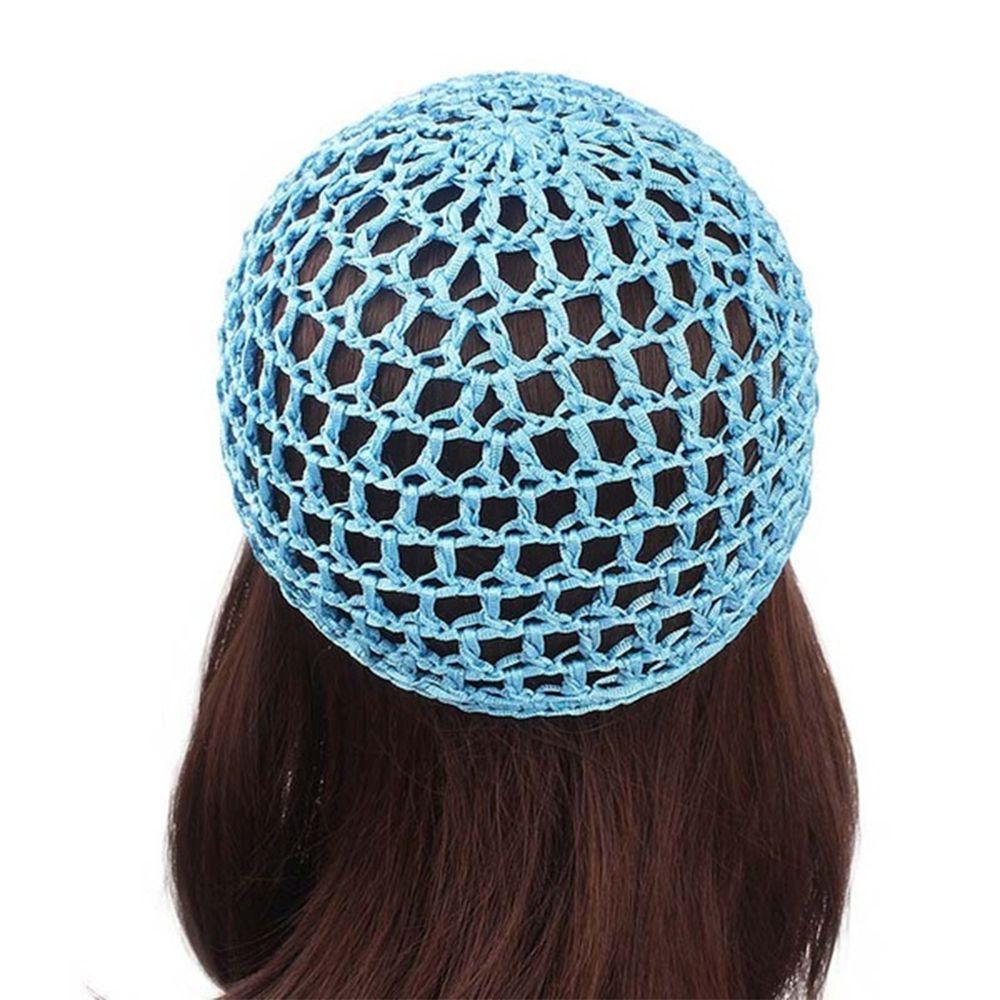 Women Fashion Sleeping Crochet Cover Handmade Snood Hair Net Net Hat Mesh Cap