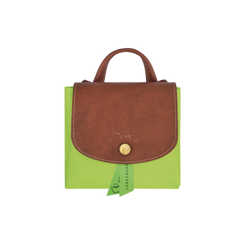 Longchamp Le Pliage 26 Snap Zipper Closure Leather Trim Mini Backpack Women backpack Green 1699089355