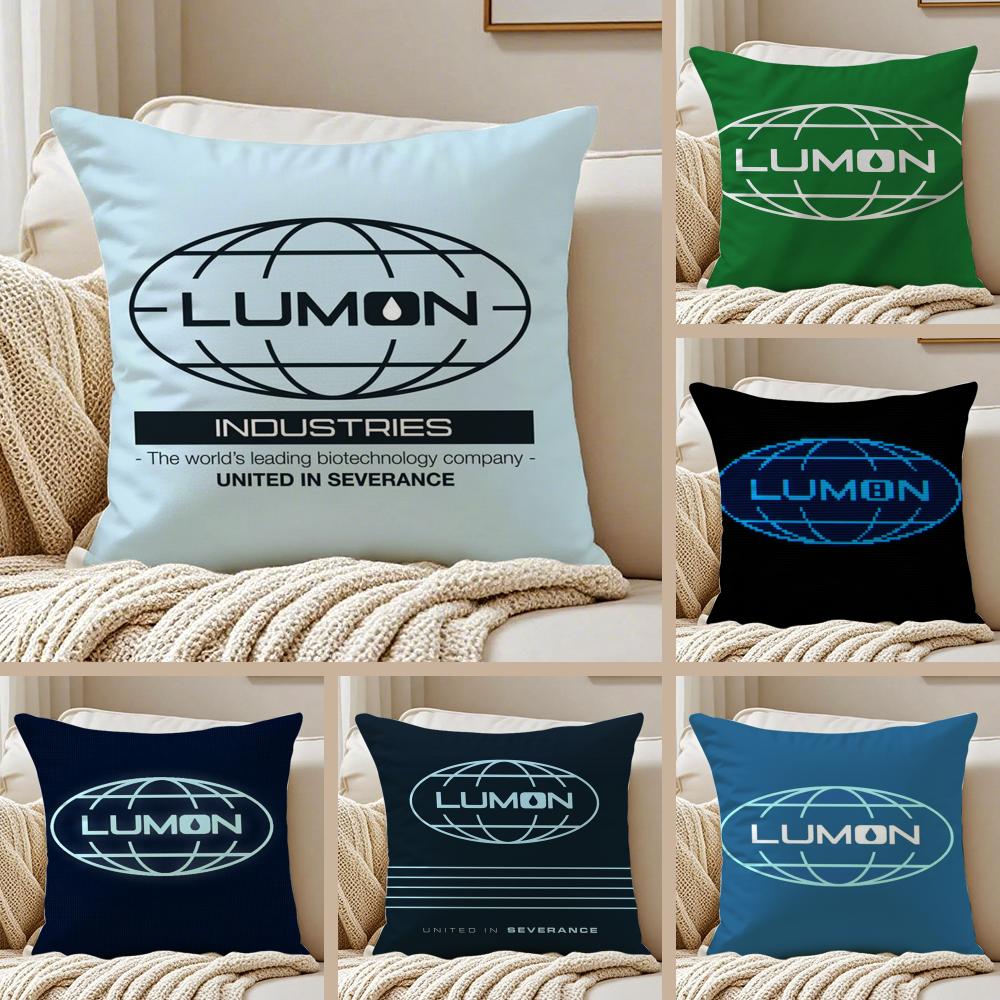 LLumon Art SSeverance Cushion Cover Silky Short Plush DoubleSided Printed Pillow Case for Sofa All Seasons Home Decor Gift