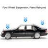 1:24 Модели W140 320sel 300sl Игрушки Литые машины Открывающиеся двери Со звуком и светом Инерционные Миниатюрные транспортные средства Коллекционные Модные подарки