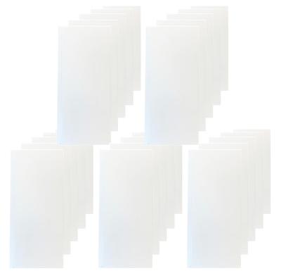 Файл для билетов с двумя карманами, Сделано в Японии, Прозрачный, 100 мм Ш x 215 мм В (Формат A4, складывается втрое, помещается в длинный конверт 3) (50 листов)