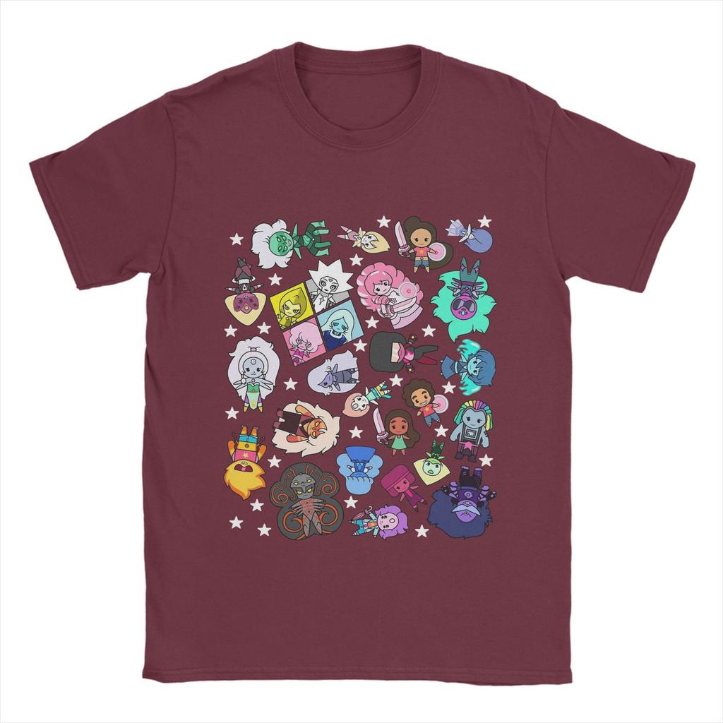Футболка Steven Universe Летняя Хлопковая Футболка для Мужской Моды Повседневная Футболка с Коротким Рукавом Y2K Ретро Футболки