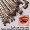 15pcs Makeup Brushes Set Soft Synthetic Eye Makeup Brush Set Blending Eyeshadow Eyeliner Crease Eyebrow Brightening Eye Brush